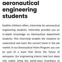 aeronautics internship