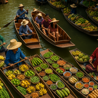 Floating market bangkok 